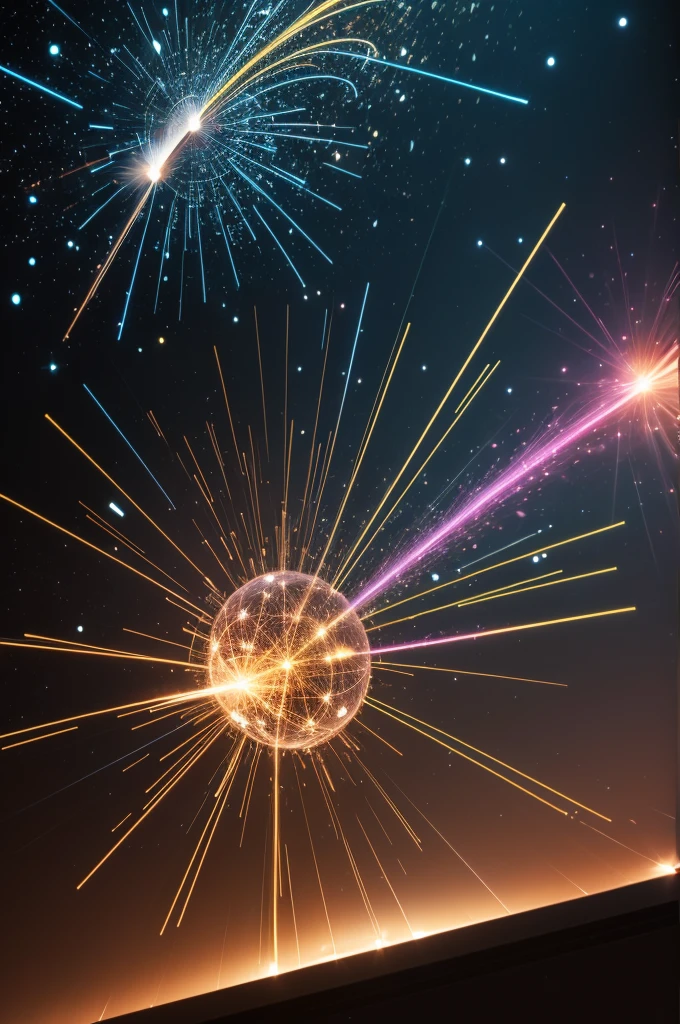 Create an image of a working particle accelerator