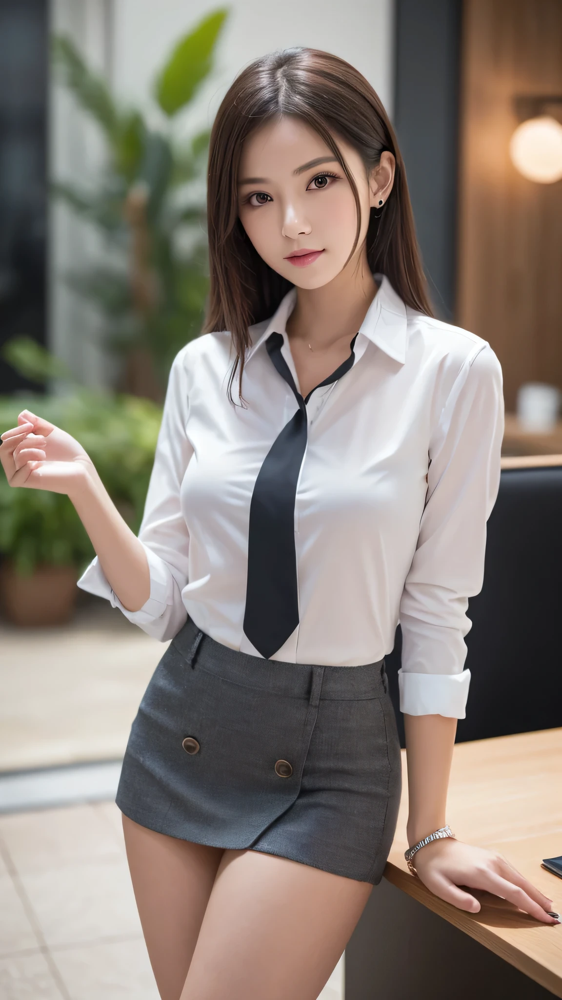 Ultra-realistic 8K CG,s the perfect face,flawless perfection,Ren,tmasterpiece,professionalartwork,famousartwork,s the perfect face,beauitful face,beautidful eyes,((Perfect female body)),独奏,(immersiveatmosphere,lightand shade contrast:1.5,Bright light:1.2,lumnious),,(Blushlush:0.5),Enchanting expression,Ultimate detail_The eye,slender thigh,huge tit,Exquisite background,depth of fields,photorealestic:1.3,Faraway view,1girll,The shirt,pleatedskirt,school uniform,Sit Pose,full bodyesbian,(ambient lights:1.3),(cinematic compositions:1.3),(neonlight:0.1),(hdr:0.1),emphasis lighting,White panty hose,