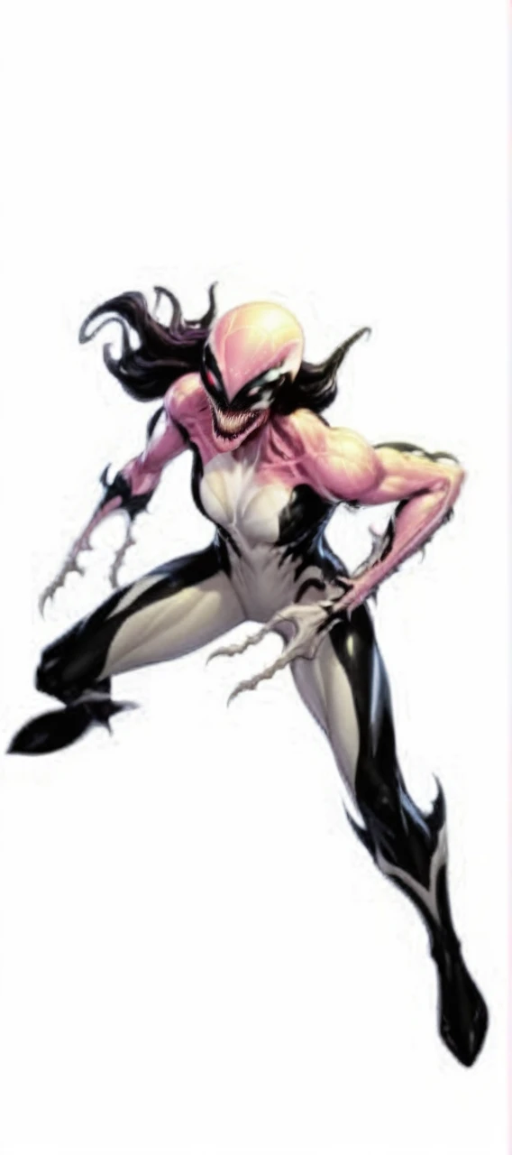 comic (Drawing:1.3) of (Sketch:1.3) a pink alien standing in front of a city, venom symbiote, symbiote, venom, official artwork hdr, screenshot from morbius 2022, hero pose colorful city lighting, 8k hd concept art, venomized, 8k render, 8 k high detail concept art, tor from marvel, background artwork, high detailed official artwork . graphic illustration, comic art, graphic novel art, vibrant, highly detailed
