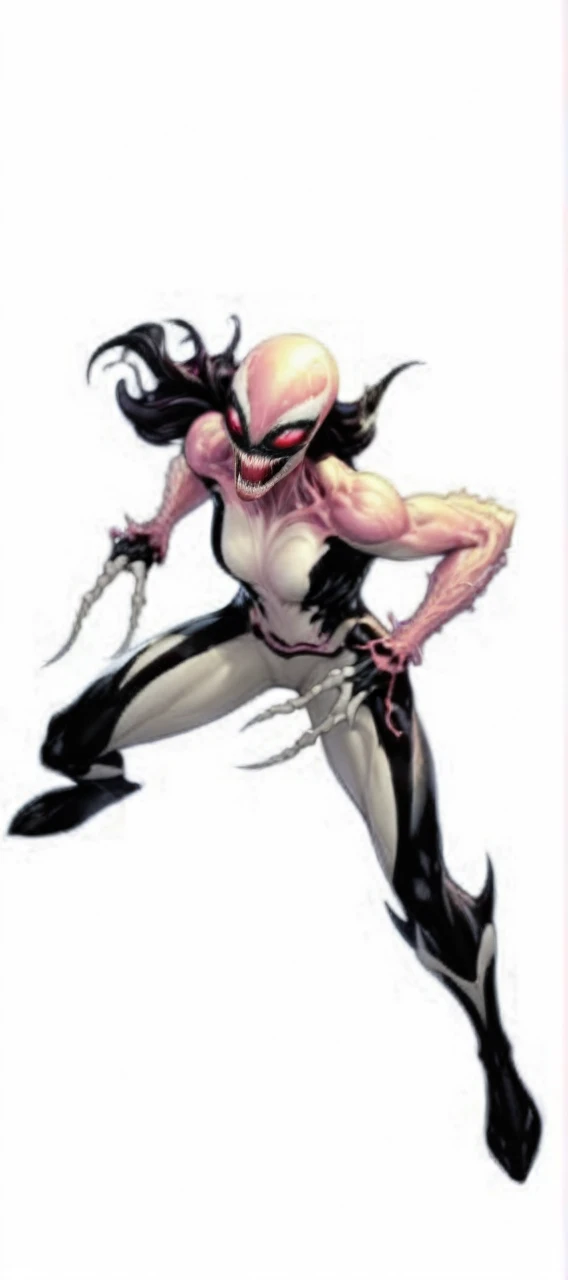 comic (Drawing:1.3) of (Sketch:1.3) a pink alien standing in front of a city, venom symbiote, symbiote, venom, official artwork hdr, screenshot from morbius 2022, hero pose colorful city lighting, 8k hd concept art, venomized, 8k render, 8 k high detail concept art, tor from marvel, background artwork, high detailed official artwork . graphic illustration, comic art, graphic novel art, vibrant, highly detailed