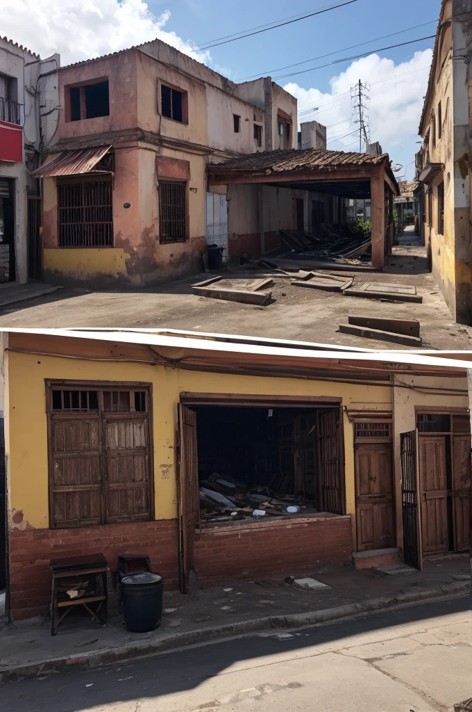 Ciudad acogedora sin edificios solo un restaurante 