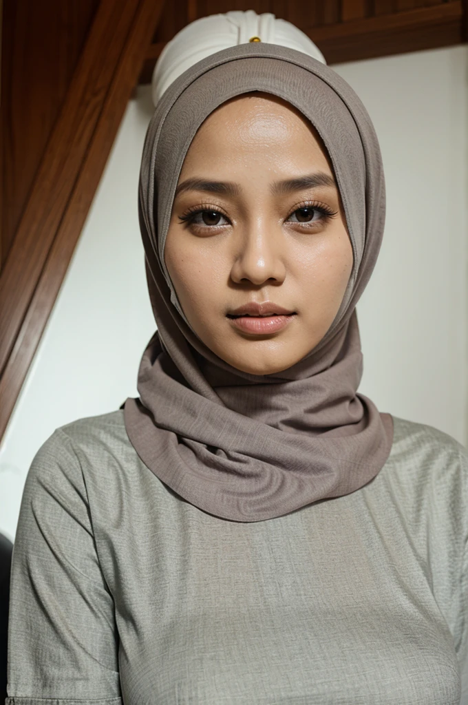 Hijab payudara besar hamil 9bulan