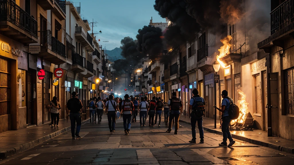 libros quemados en la calle