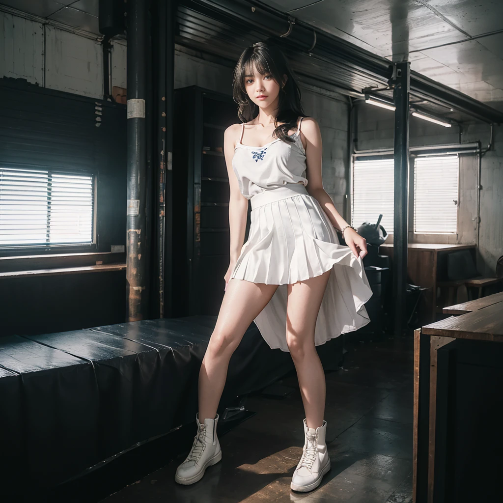 (Oversized T-shirt with excess fabric when tucked into a skirt), (Skirt full thigh), (knee-length outfit), (white strapless DRESS), (white strapless DRESS), (center shoes shot), ((full-body standing image)), (cover knee), (Scottish pleated skirt), (bare shoulders), (bare arms), twinsies、The ultra-detailliert, (white t shirt), (cotton spaghetti-strap top), (cotton spaghetti-strap top), (cotton spaghetti-strap top), (cotton spaghetti-strap top), (long skirt), (A hem full flared skirt), (Hem full flared dress), (a girl pretty girl with perfect figure), (a photo of the night sky), (32K,1 20-year-old girl, The light from the rear room is backlit, Ray traching), (full body), (two-parted hair), (very thick hair), (Slender chest), (short upper chest), (pectoral muscles are large), (upper breasts are firm and round), (stand upright), (two shoe ends), (two shoe toes) ,(put on blush), (apply powder), (makeup), (standing), (asian girl princess), (Black non-reflective fabric for making skirt), (dark skirt), (thick thighs), (large calves), (large knees), (one-piece skirt), (seamless skirt), (long shins) , (big shins), (A hem full flared skirt), (Hem full flared dress), (A hem full flared skirt), (thighs meets knee), (black skirt), (black skirt), (black skirt), (black skirt), (knee gap), (knee gap), (knee gap), (Expose cleavage :1.3), (Scottish pleated midi skirt) (Super fine face and eyes), (Highly detailed face and skin texture, Detailed eyes, Double eyelid), (stading shot), (stading shot), , (Scottish pleated midi skirt), (Scottish pleated midi skirt), (knee-length outfit), (knee-length outfit), (knee-length outfit), (knee-length outfit), (Skirt full thigh), (Skirt full thigh), , (white sneakers), (a pair of white leather boots, highly detailed boots)
