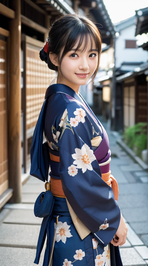 (nsfw:1.5),professional lighting,(Photoreal:1.4), (Top image quality:1.0), (超A high resolution:1.0), 8k, Raw photography、(highest quality Detail:1.2)、realistic、8k UHD、High resolution、(1 girl:1.2)、超be familiar withな、High quality textures、intricate details、be familiar with、Very be familiar with CG、High quality shadows、be familiar with beautiful and delicate face、Beautiful details and delicate eyes、(symmetrical eyes:1.2),written boundary depth、ray tracing,1 girl, japanese girl, (natural smile:1.4),cute, thin, Portrait of a beautiful Japanese woman wearing a kimono, Standing elegantly on a street corner in Kyoto. Kimono with bright traditional patterns, Hair decorated with elegant and delicate hairpins, and a gentle expression. (Against the backdrop of the old streets of Kyoto:1.4)、soft light on a spring afternoon、adds tranquility to the scene. Rendered in a realistic style with great attention to detail, High resolution images.sky porn, magic hour, (realistic:1.3), finely, quality, (table top:1.2), (realistic:1.2), (highest quality), (be familiar with), dramatic, ray tracing, photograph, +roller,