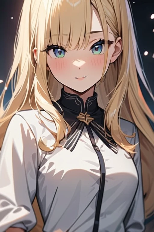 ((Best quality)), ((masterpiece)), (detailed), Draw an anime blonde girl