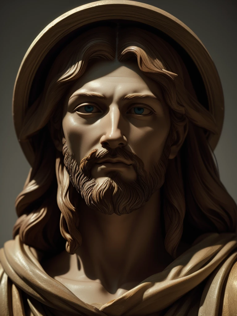 ((Highest quality)), ((masterpiece)), (detailed), Perfect Face、Michelangelo style、Jesus、Maria、Pieta、Sculpture