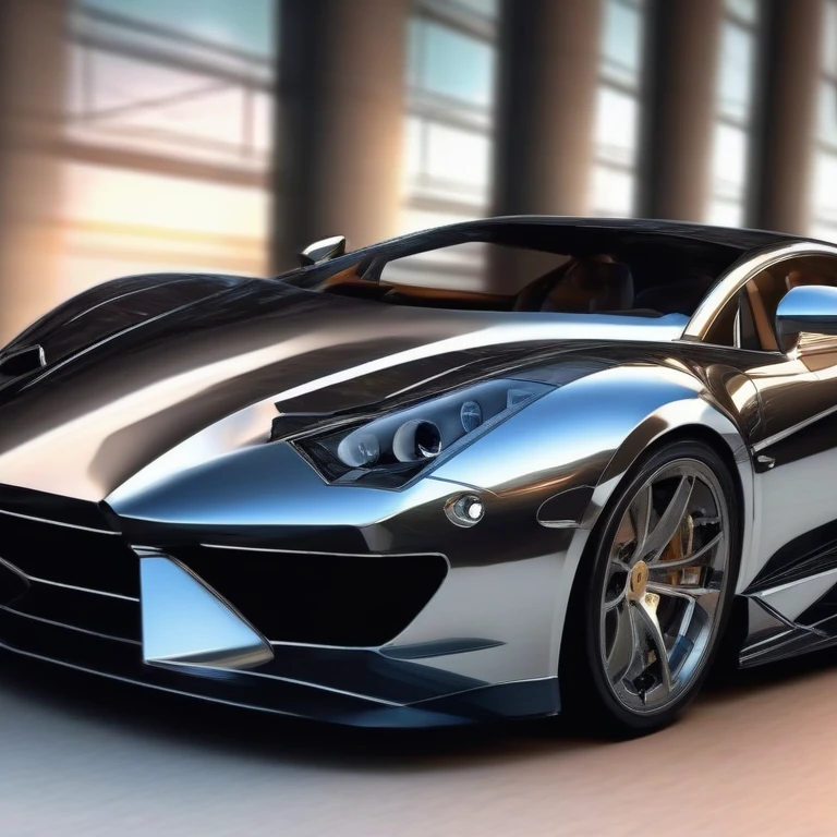 detailed super car, era hussaria, laurence bedard, highly detailed painting, photorealistic, 8k, digital art, concept art, dynamic pose, dramatic lighting, metallic paint, glossy finish, intricate details, chrome accents, futuristic design, sleek body, powerful engine, advanced technology, speed blur, cinematic composition
