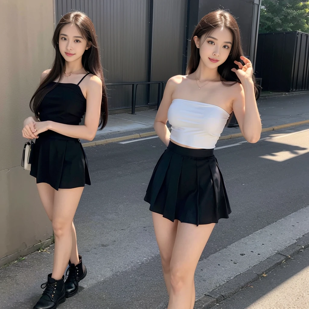 (white strapless DRESS), (white strapless DRESS), (skirt 1/2 thighs), (white bra), (handkerchief skirt), (mini skirt), (white t shirt), (cotton spaghetti-strap top), (black skirt), (white strapless shirt), (Short flared skirt), (cotton spaghetti-strap top), (cotton spaghetti-strap top), (a girl pretty girl with perfect figure), (a photo of the night sky), (32K,1 20-year-old girl, The light from the rear window is backlit, Ray traching), (full body), (hair black), (two-parted hair :1.3), (very thick hair), (hands close to the body), (Slender chest), (visible shoe sole :1,5), (short upper chest :1.5), (pectoral muscles are large :1.5), (upper breasts are firm and round :1.5), (stand upright), (two shoe ends), (two shoe toes) ,(put on blush), (apply powder), (makeup), (standing), (asian girl princess), (thick thighs), (large calves), (Black non-reflective fabric for making dresses), (dark colthing), (large knees), (one-piece dress), (seamless dress), (large knees), (big hips :1.4), (slim lower abdominal area), (large ankles), (black skirt), (black skirt), (black skirt), (thigh gap), (thigh gap), (thigh gap), (thigh gap), (thigh gap), (thigh gap)