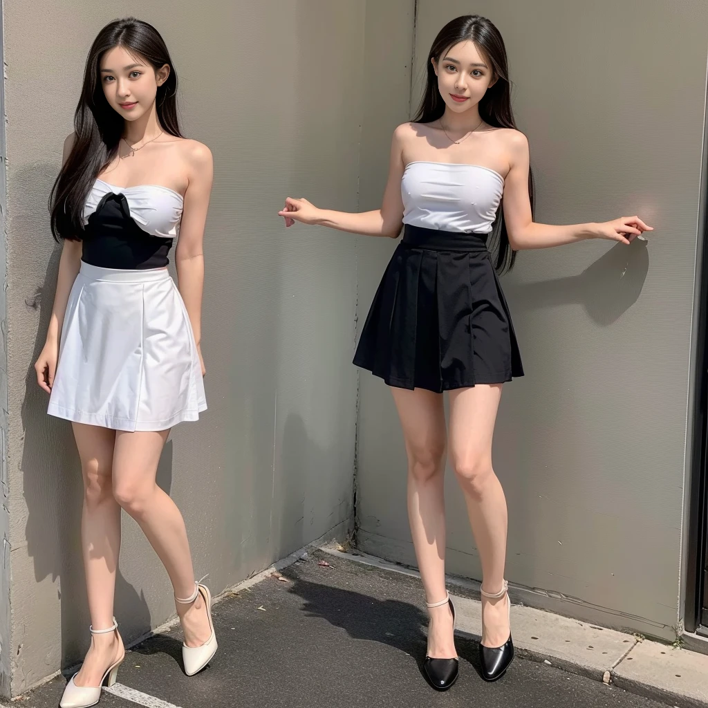 (white strapless DRESS), (white strapless DRESS), (skirt 1/2 thighs), (white bra), (handkerchief skirt), (mini skirt), (white t shirt), (cotton spaghetti-strap top), (black skirt), (white strapless shirt), (Short flared skirt), (cotton spaghetti-strap top), (cotton spaghetti-strap top), (top meets skirt), (a girl pretty girl with perfect figure), (a photo of the night sky), (32K,1 20-year-old girl, The light from the rear window is backlit, Ray traching), (full body), (hair black), (two-parted hair :1.3), (very thick hair), (hands close to the body), (Slender chest), (visible shoe sole :1,5), (short upper chest :1.5), (pectoral muscles are large :1.5), (upper breasts are firm and round :1.5), (stand upright), (two shoe ends), (two shoe toes) ,(put on blush), (apply powder), (makeup), (standing), (asian girl princess), (thick thighs), (large calves), (Black non-reflective fabric for making dresses), (dark colthing), (large knees), (one-piece dress), (seamless dress), (large knees), (big hips :1.4), (slim lower abdominal area), (large ankles), (black skirt), (black skirt), (black skirt), (thigh gap), (thigh gap), (thigh gap), (thigh gap), (thigh gap), (thigh gap)