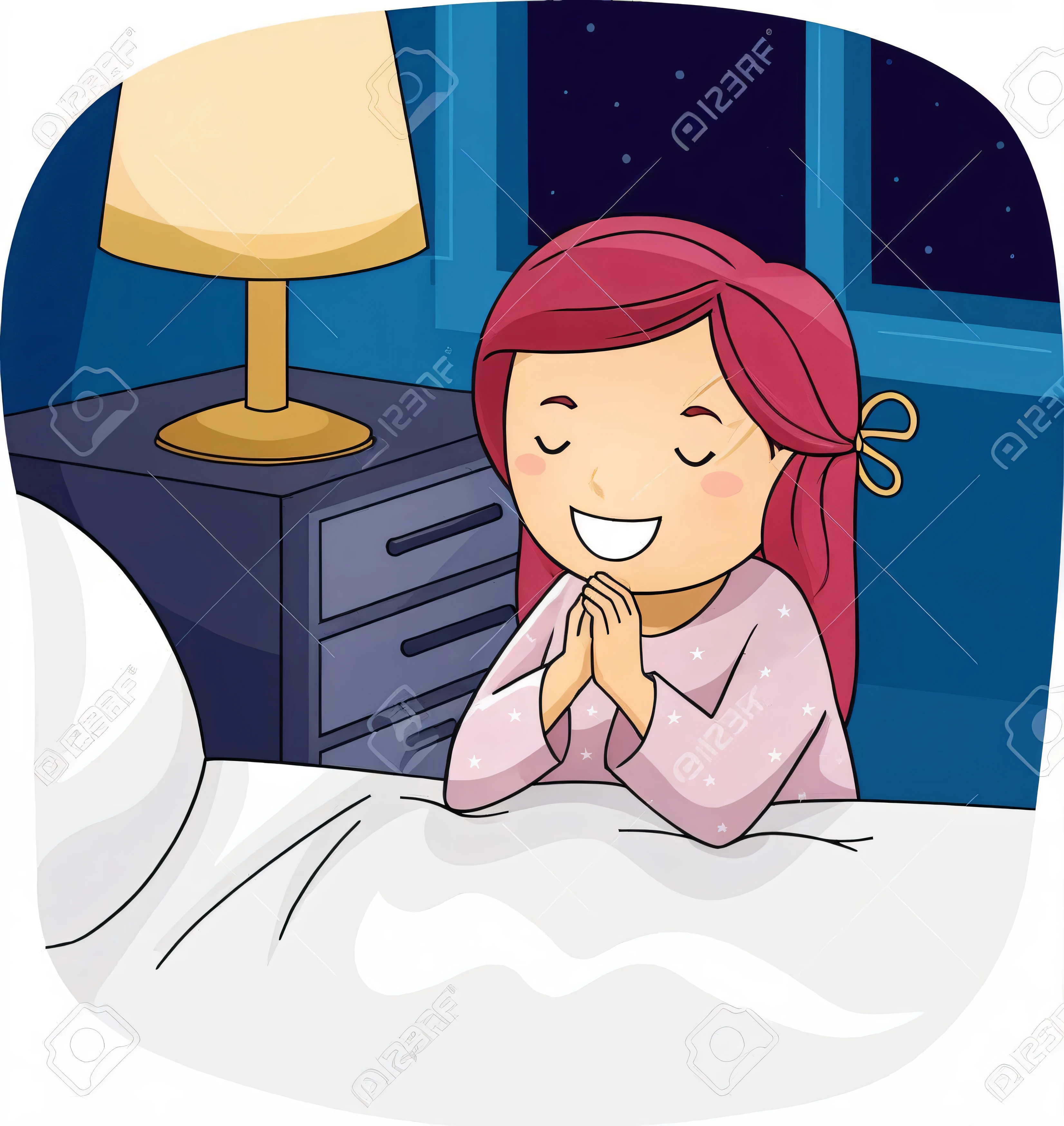 Woman on her knees praying with bible in her room 