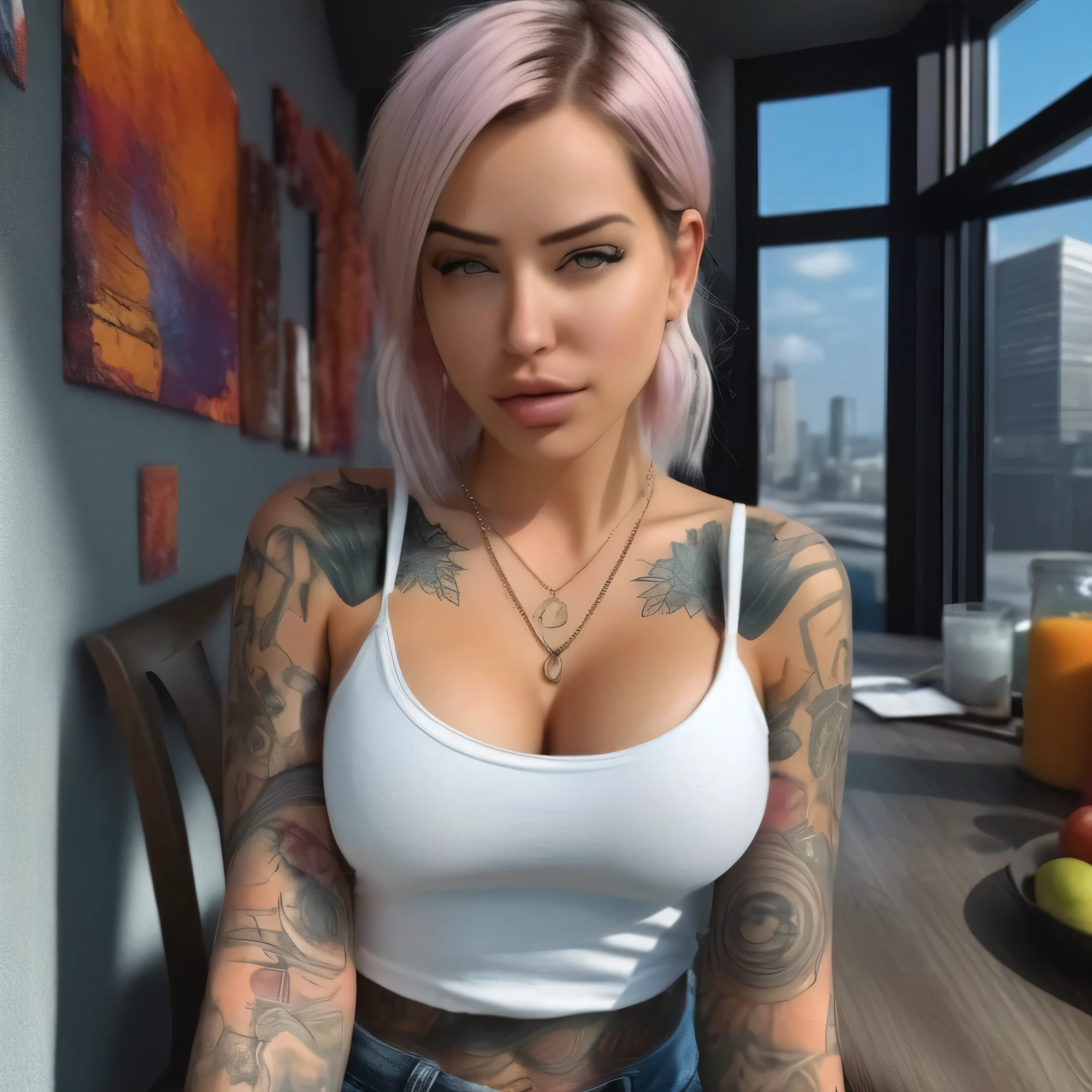 create an image demonstrating the style of ((Cyber Grunge)) style, hyper realism, 8k high definition, vibrant colors, sharp focus, insanely detailed