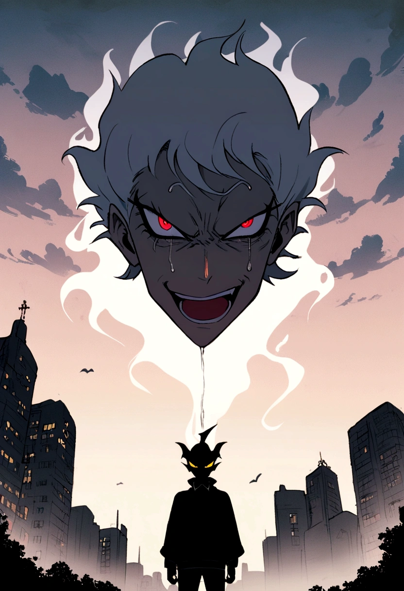 Akira Fudo, Devilman Crybaby, Male, with black clothes