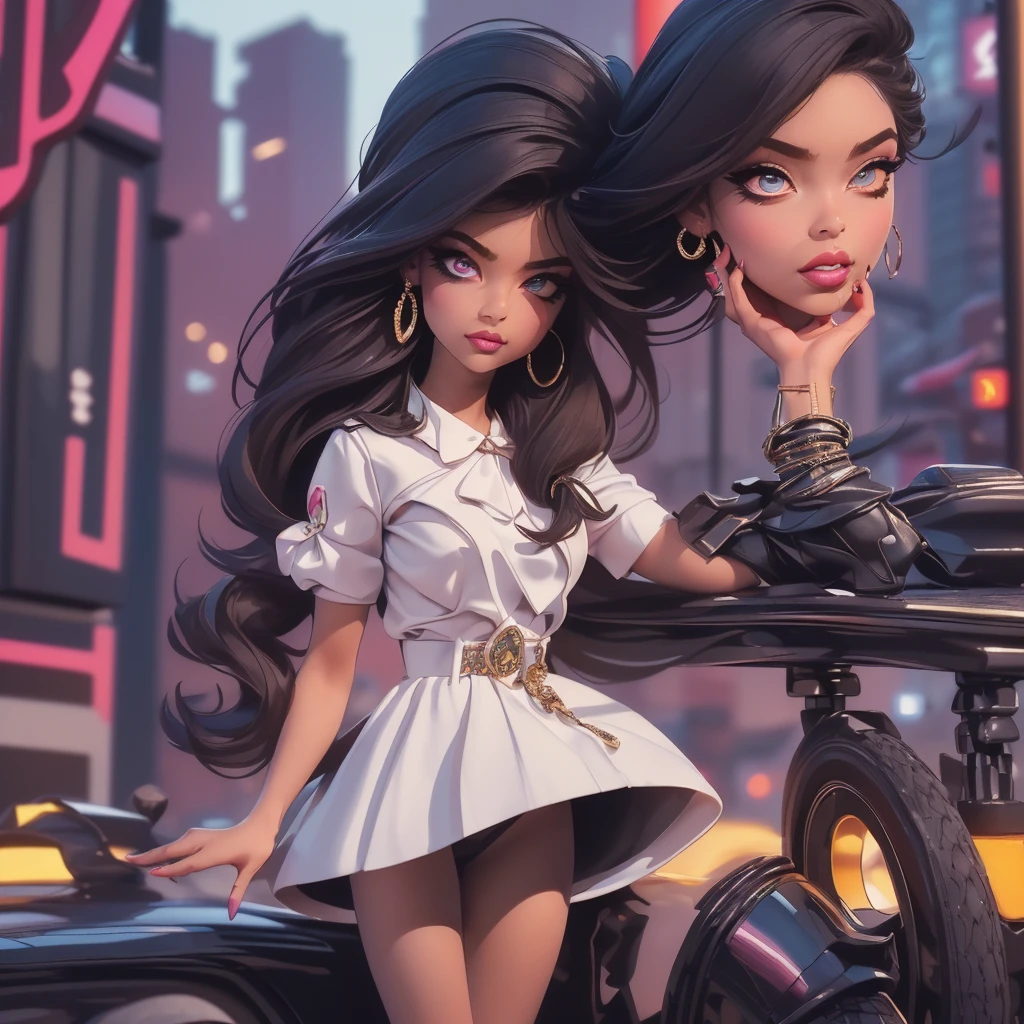 ((We have 4:1.8))、(4 sisters)、gal、(neon street)、(Four tall high school girls with model figures:1.7)、(Standing facing this), (best quality,4k,8k,highres,masterpiece:1.2),ultra-detailed,(realistic,photorealistic,photo-realistic:1.37),portraits,[close up],[women],[group],[short skirts],A close up of a group of women in short skirts, beautiful detailed eyes,beautiful detailed lips,extremely detailed faces,gorgeous makeup,stylish hairstyles,fashionable outfits,sassy poses,confident expressions,city backdrop,vibrant colors,soft lighting,colorful bokeh. ultra-high-quality. ultra detail.
