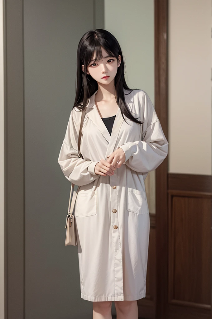 Absurdres, Masterpiece, Best quality, light colors, pastel colors, korean girl from webtoon with Beautiful face , beautiful hair , a character from kdrama, anime eyes, semi casual clothes, masterpiece background, detailed background