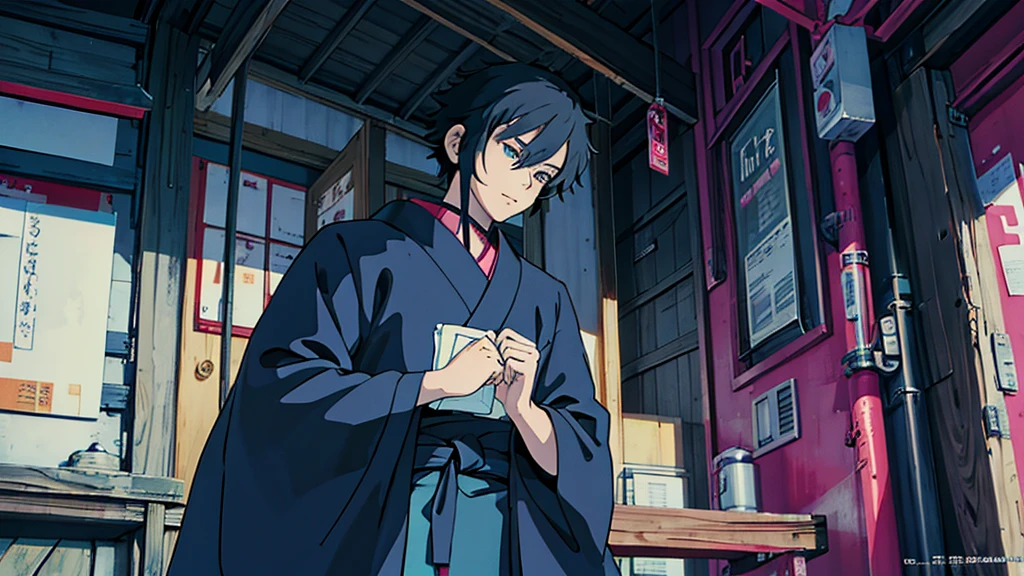 Disguised cat Black Hair male Anime Style Highest quality Japanese cyber punk Delicate quality Beautiful illustrations High quality down to the last detail