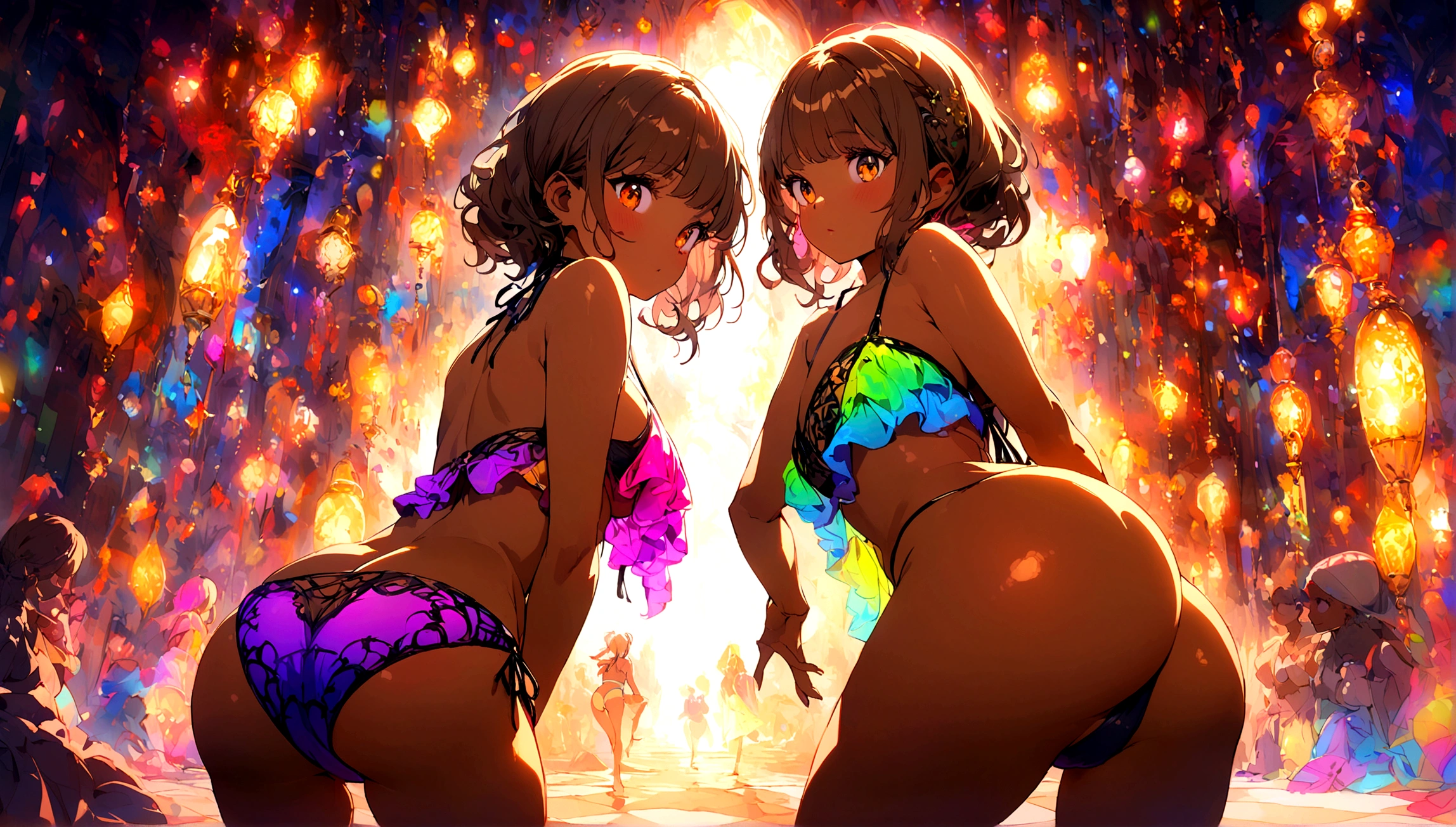 brown skinned girl ass in bikini