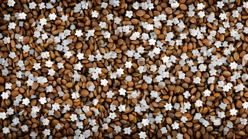 cozy background with flakes in background