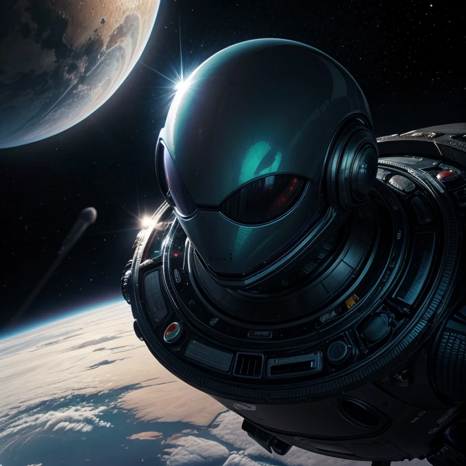 Alien in space