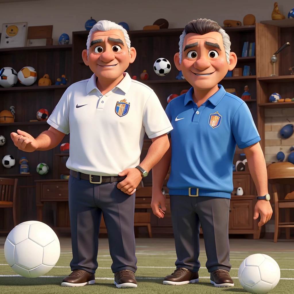 papa y su hijo jugando al futbol