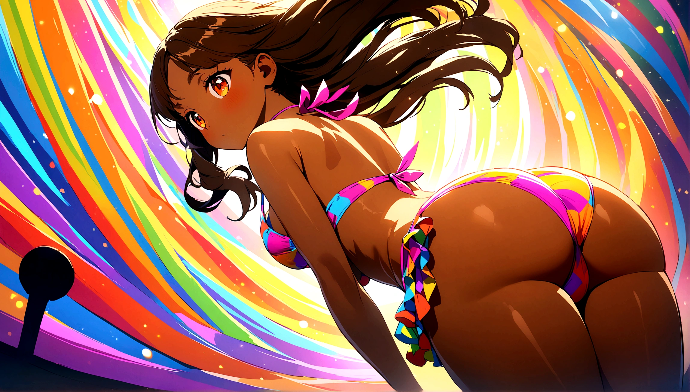 brown skinned girl ass in bikini