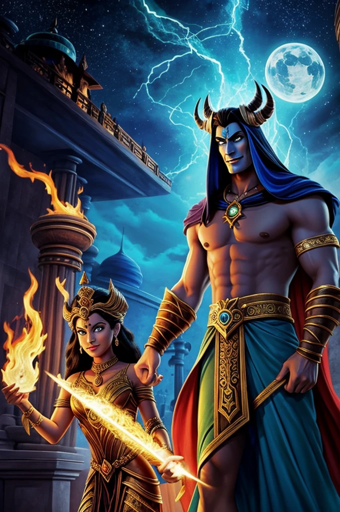 Hades and Negara based on the Disney movie