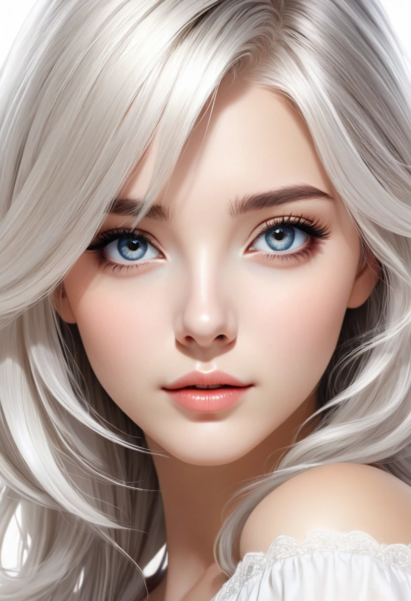Cowboy Shot、Vectorized graphic design of a cute beautiful girl with silvery-white medium length hair. A close-up of her beautiful eyes, Fantastic and dreamy.,Moderate,High-resolution details,Highest quality,
Mastering Ultra-Detailed Animation Art and Visual Effects's Works Art Station, Conceptual artwork anatomy accurate detailed sharp focus illustration, Artwork,Cowboy Shot