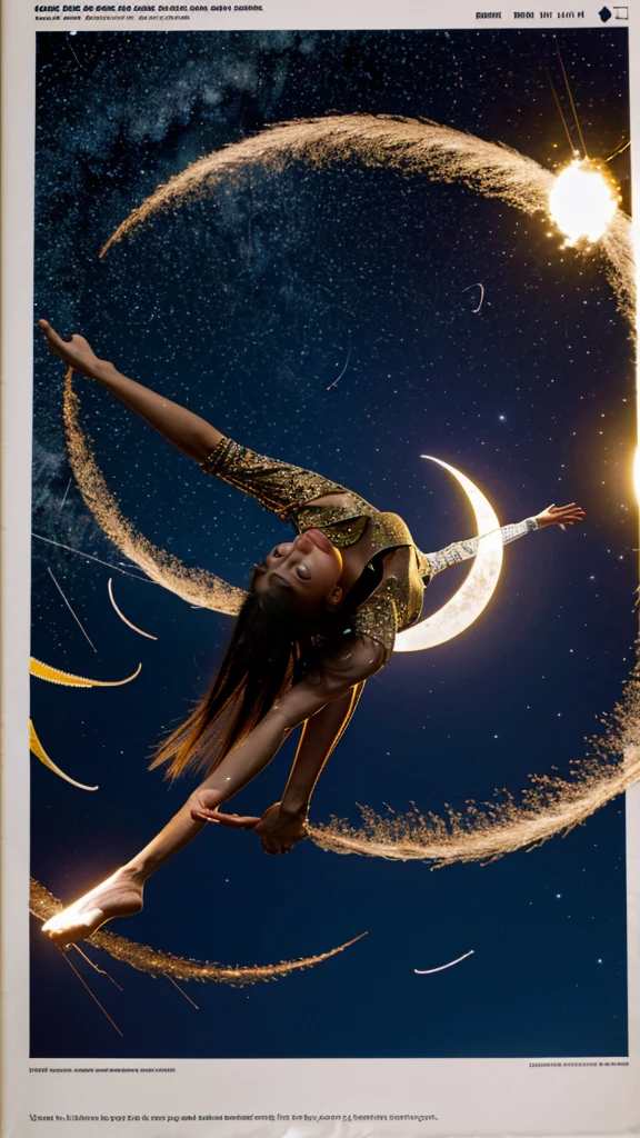 Create an illustration of a mosquito flying near a person's ear on a summer night. The background should show a night sky with stars and a crescent moon. Add the text "If there were no mosquitoes?" in bold, white font.