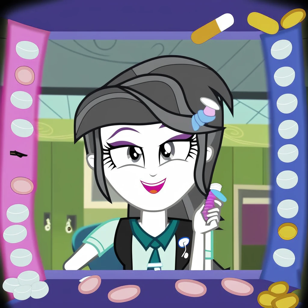 equestria girls, pills, pills in front pov, show accurate, no characters, vector, no backgrond