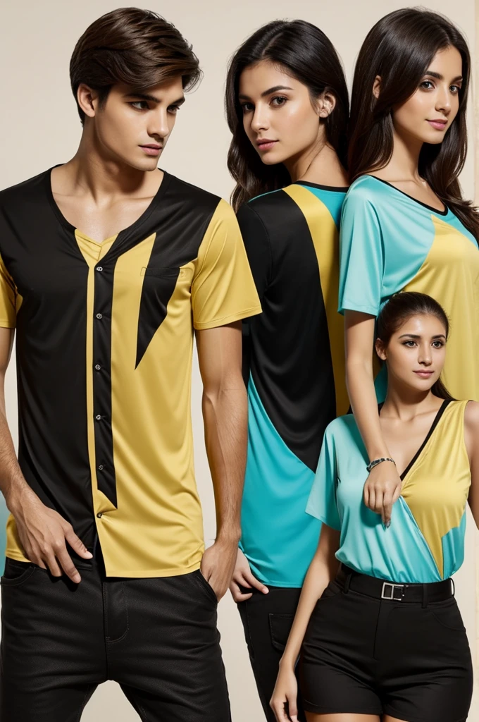 Camisas de sexto que digan team sexto de color turquesa claro dorado y negro