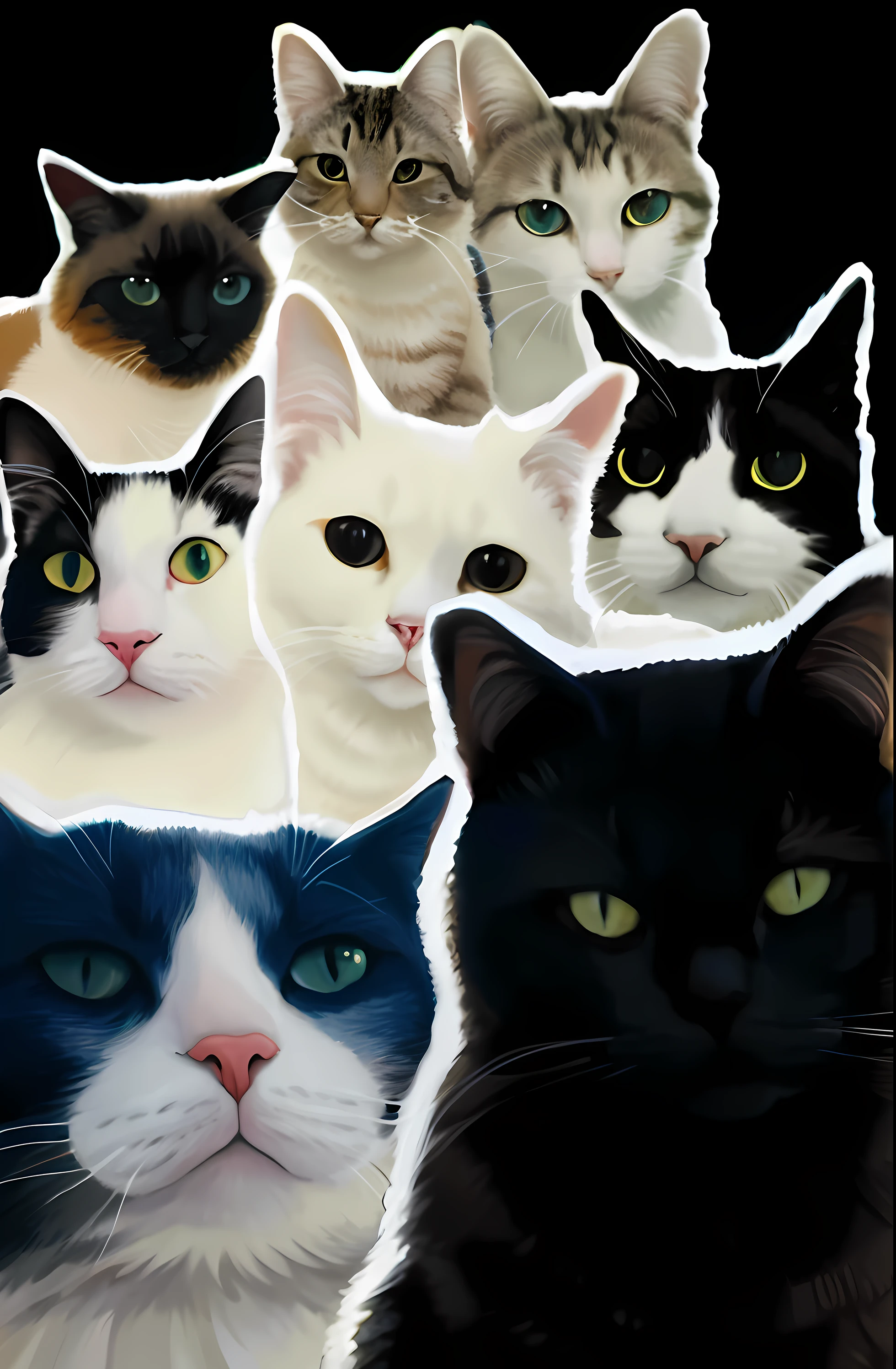 There are many cats that are all different colors and sizes., gatosgatosgatos, gatos, gatos! are around, foto de gato, gatos gatos dreamgatos, Alguien, Cat themed banner, fiesta de gatos, gatos, gato, Gatos bonitos, Encontro dos gatos, gato gato dreamgatos, caras serias, Planeta dos gatos, cuanto gana, Miau