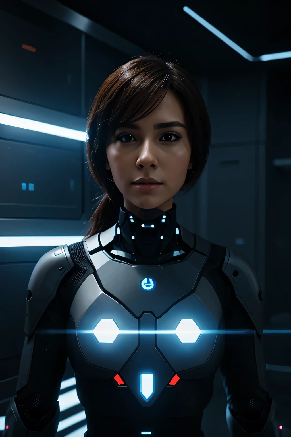 make an AI futuristic character 