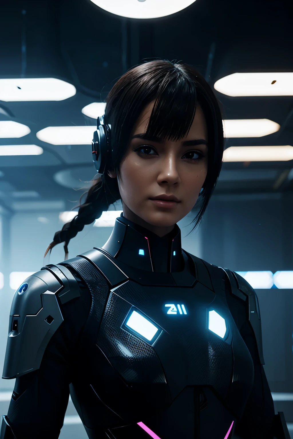 make an AI futuristic character