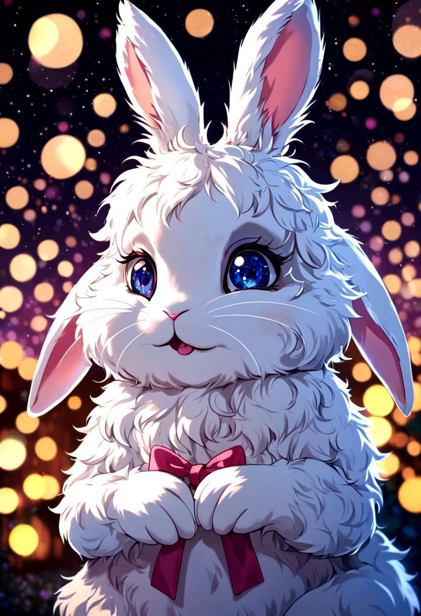 Hallucination, daydream , nightmare , Insane Dream , bokeh , (furry:0.9) , female rabbit , Please pull it out with my messy body.