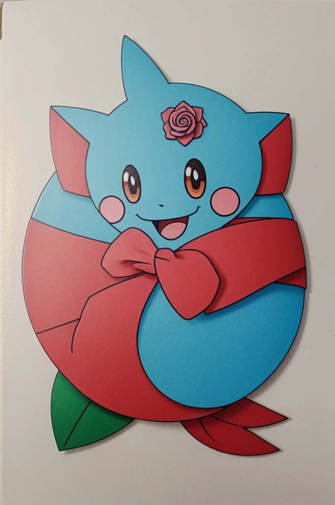 Un ajolote rosa estilo pokemon