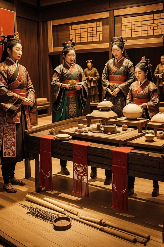 For women during the Qin dynasty, a unique pre-marriage ritual was mandated.