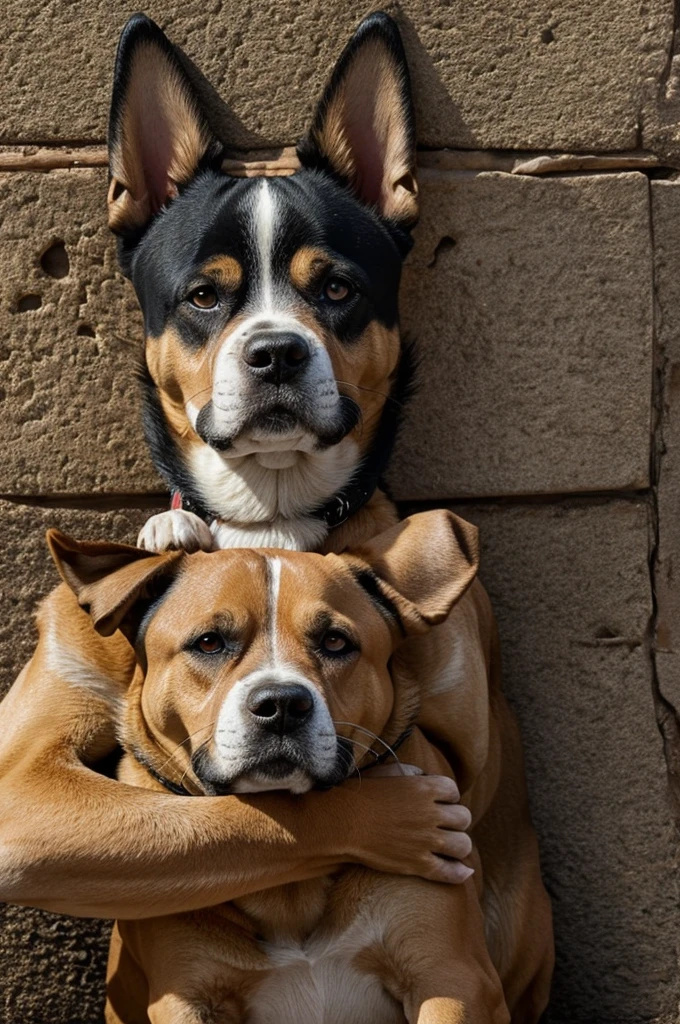 La cabeza de un perro pero que de miedo
