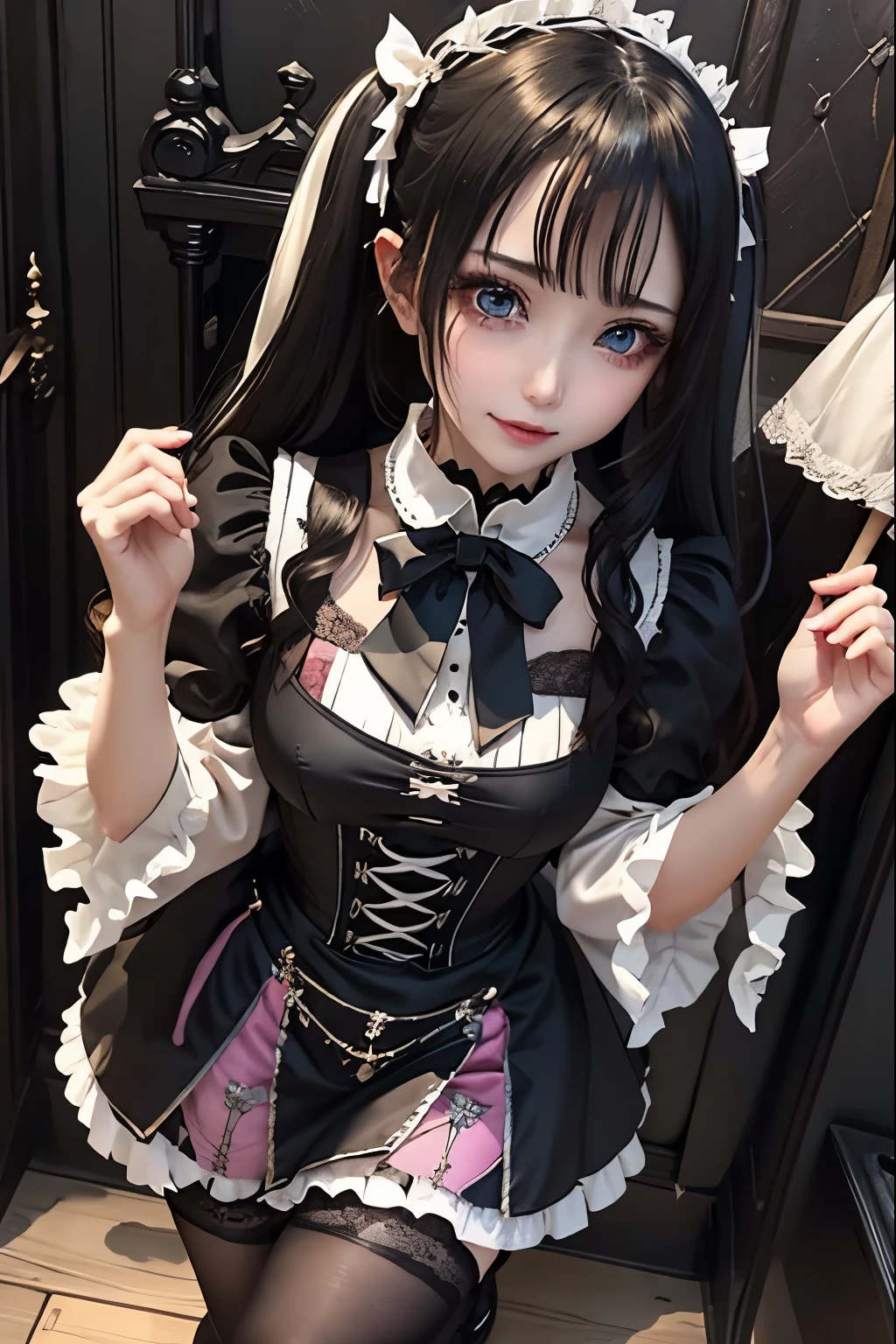 ハードDark Gothicメイク、Deep Night Sky、Horror、Black dark eyeshadow、sad、Good skin radiance、Dark Gothicメイク、Dark smile、palace、24-years-old、Embarrassed look、Dark Gothic、Obscene language、highest quality、Drunk face、紫のMaid clothes、Mysterious、Noble、sexy、Loving smile、Right blue eye, Left eye is red、Platform Heel Shoes、Heavy makeup、Gothic Lolita Clothing、Silver Hair、Long Hair Straight Hair、Cute Gothic Lolita Dress、Beautiful Face、elegant features、Fascinating face、Stained glassが背景、Chest glistening with sweat、The room is dark、gothic long dress、Bell Sleeves、Wizard Sleeve、Decadent look、Sexually excited expression、Glossy thighs wet with water、Thighs that are wet and shiny with oil、Background of a room full of roses、The embroidery is pink、The dress has pink embroidery、Thigh-high socks、Knee-high socks、Gentle expression、Dark black eyeshadow、Stained glassと薔薇背景、Female Duo、Female couple、dark church background、Stained glass、Black metal world、Dark Castle、Slender body、gothic long dress、Maid clothes、Victorian dresses、Her thighs glisten with sweat、My body is wet and shiny、Lots of glitter on the thighy thighs are sticky from sweating、Sweat glistens on the thighs, The whole body is sweaty and shiny、Quite sweaty、My thighs are sweaty、My thighs are so wet、My thighs are shining with sweat、A lot of sweat glistens all over the body、Small breasts、Orchestra StageStage、Dynamic Angle、sitting on a gothic chair、Play the violin gracefully、With a violin、Press the violin strings、violinist、orchestra performance、Thin thighs、slender、Violin body and strings、Sit on a chair、pantyhose、