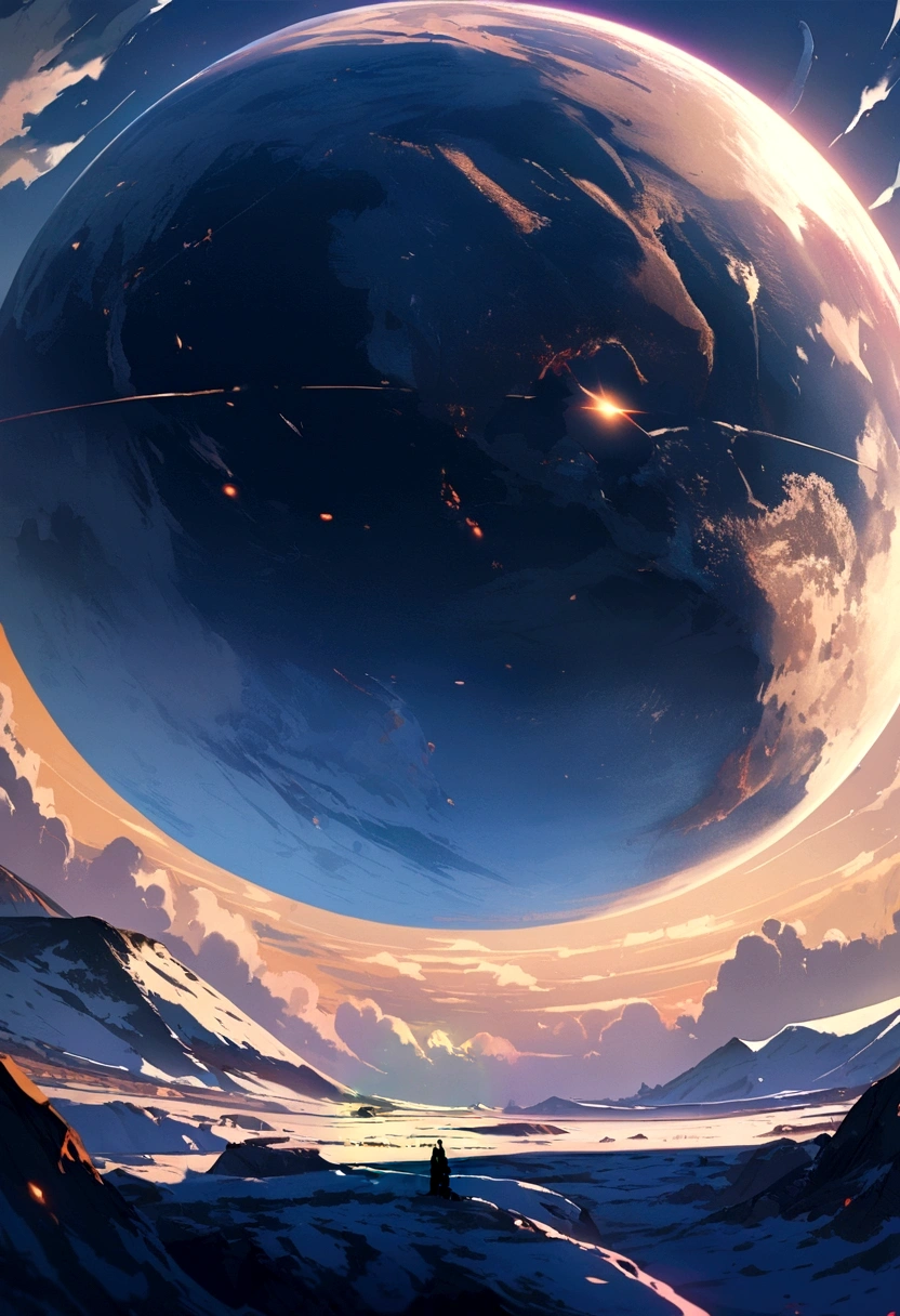 A big planet about to fall