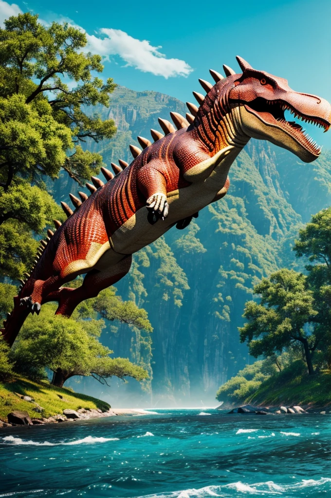 A boundless ancient abstract that takes the form of a spinosaurus and can solo everything in fiction and IRL