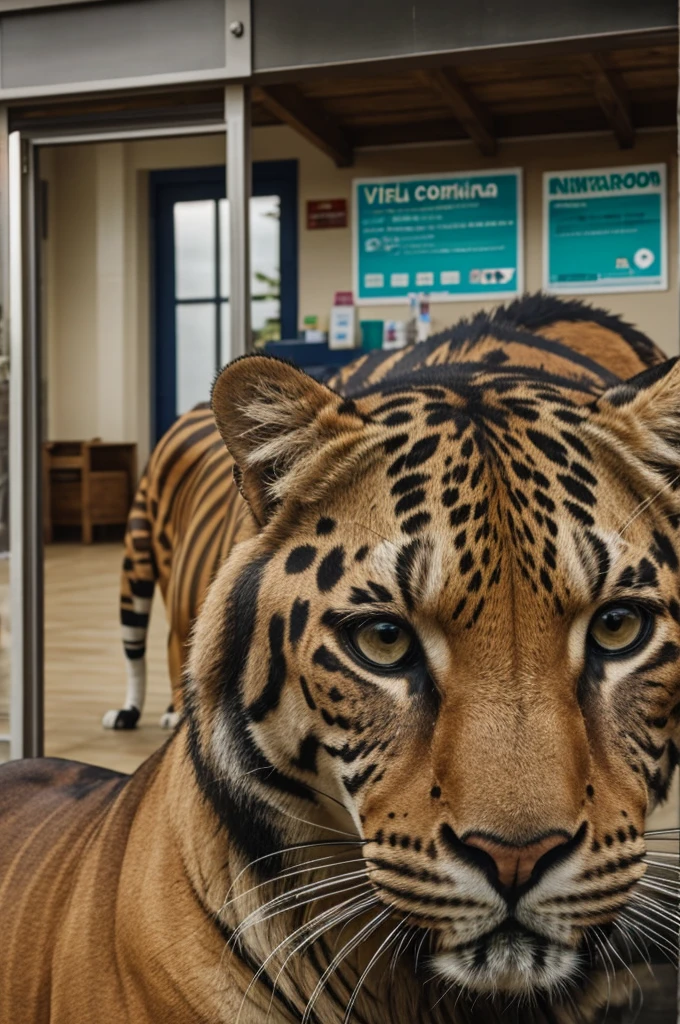 Veterinario con animal