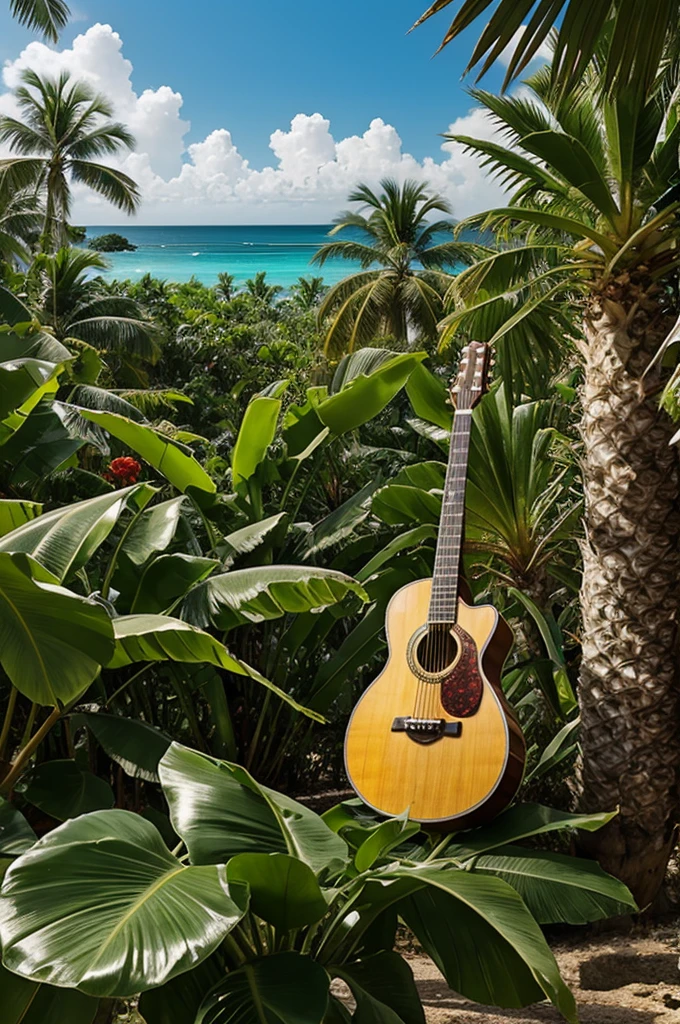 Generate a song that refers to the tropical climate with the rhythm of salsa