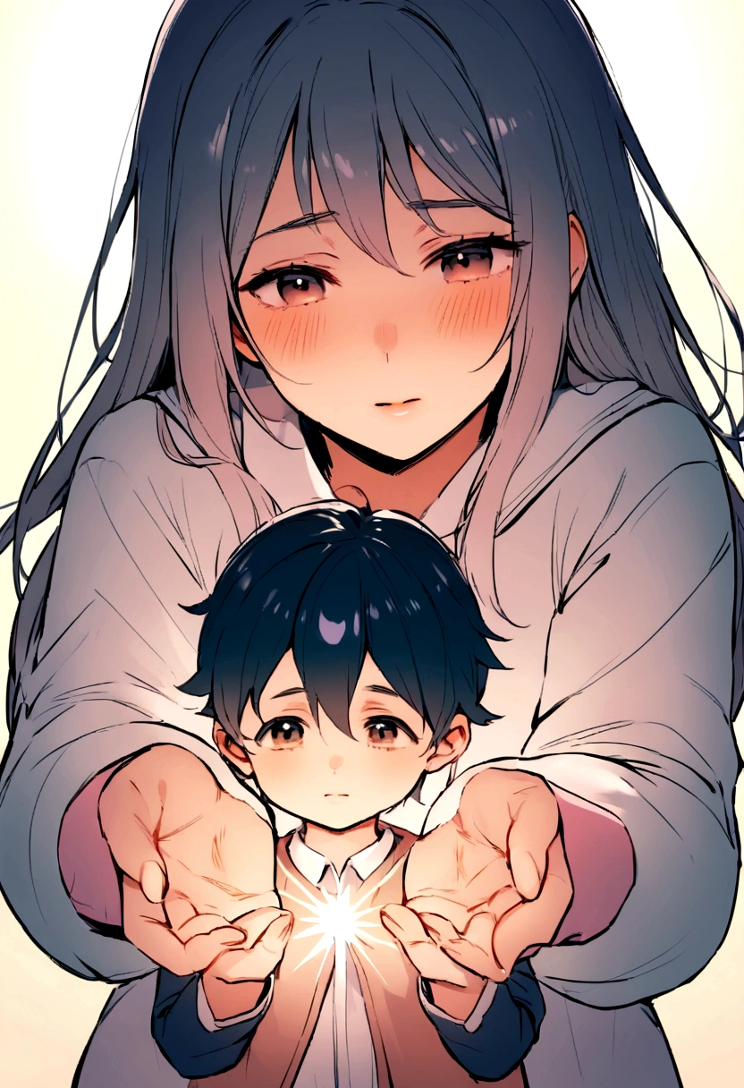 Mom, I have shrunk to a very small size. I am here under you