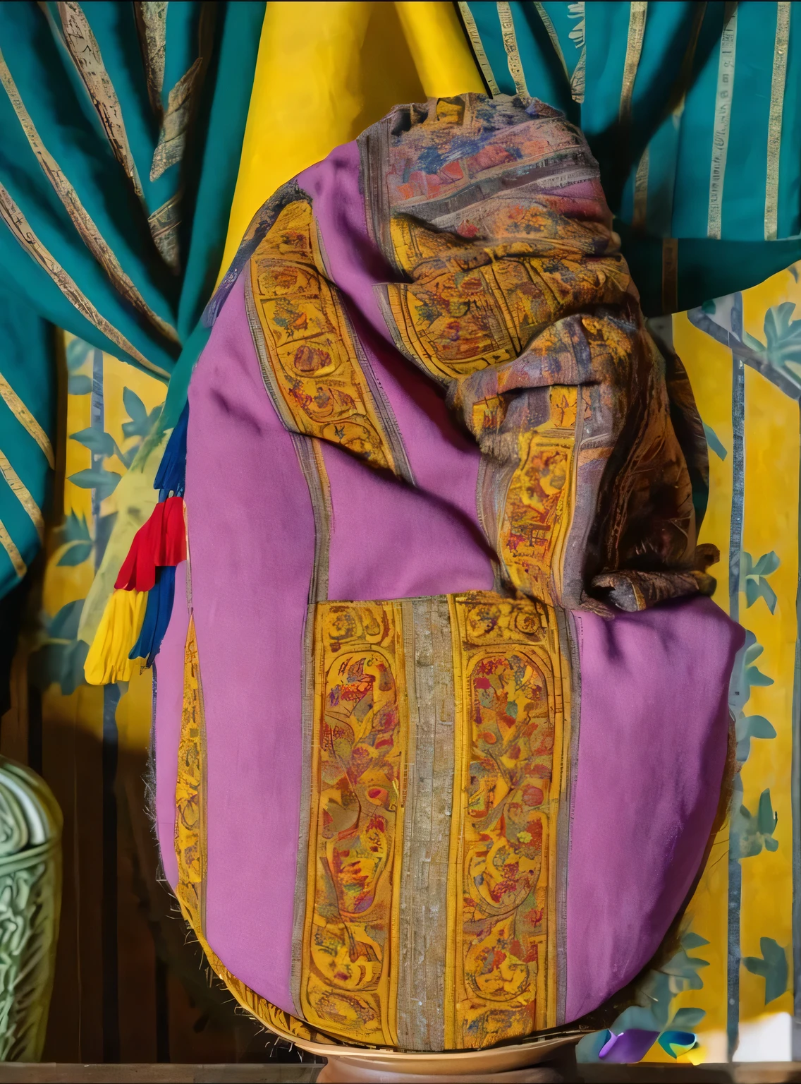 In the selection, substitute the color of the selection with multiple small tiny patches of colors from the surroundings 