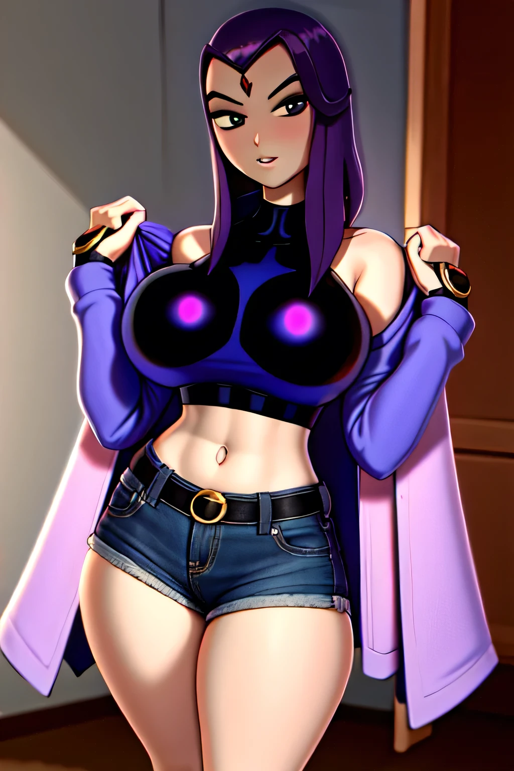 (masterpiece, best quality:1.2), cowboy shot, solo, 1girl, juliet starling, looking at viewer, twintails, , crop top, tight shorts, flops, thighs, feet, midriff, masterpiece, best quality, highly detailed, volumetric lighting, modern mansion bedroom, laying, comfy, 1girl, big breasts, big , playful, comfy, sexy brat, from above, full body, cuerpo entero