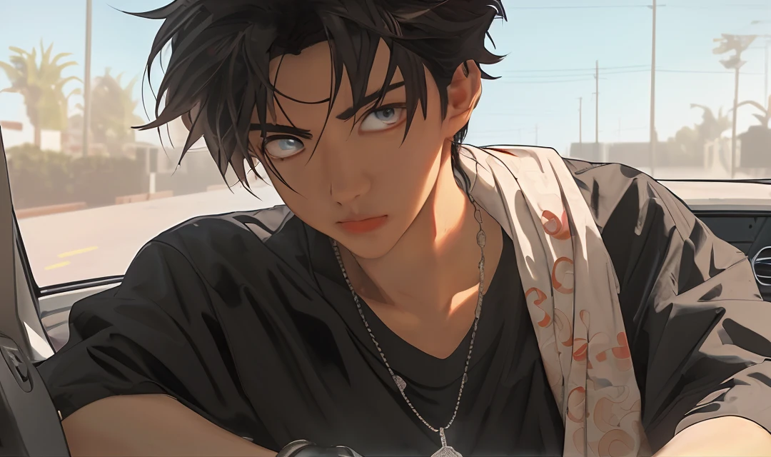 (Change background)(Red beam,The sun is overhead,Half gloomy,Half bright)
