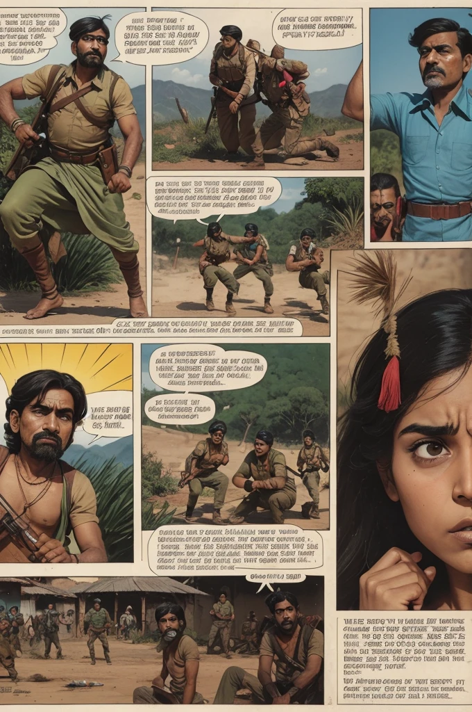 5 comic strips about Indian resistance in Brazil 