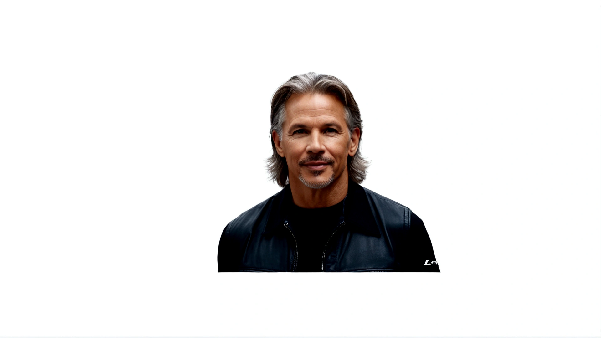 há um homem com baa young man called lineker, 50 years old, he has a face similar to Jon Bom Jovi, he has light hair, brown eyes, black blouse, black pants, black sneakers, opening the doorrba e jaqueta preta, product introduction photo, foto comercial, foto oficial, Marcos Newsom, John Alvin, foto de perfil, ele tem cerca de 50 anos, ele tem cerca de 5 0 anos, imagem de perfil, Cool appearance, ele tem cerca de 60 anos, ele tem cerca de 6 0 anos, Stephen Fabiano