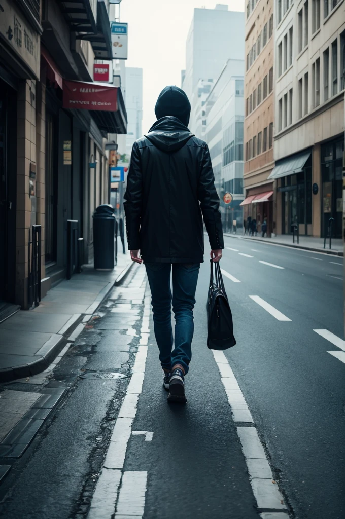 Walking lonely 
