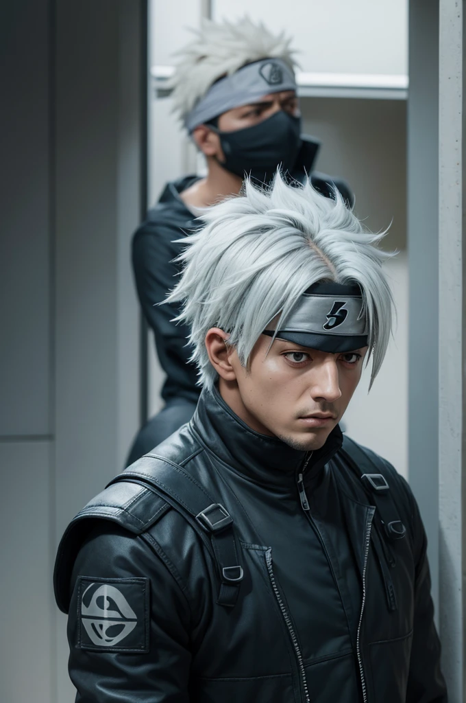 Kakashi andando triste 